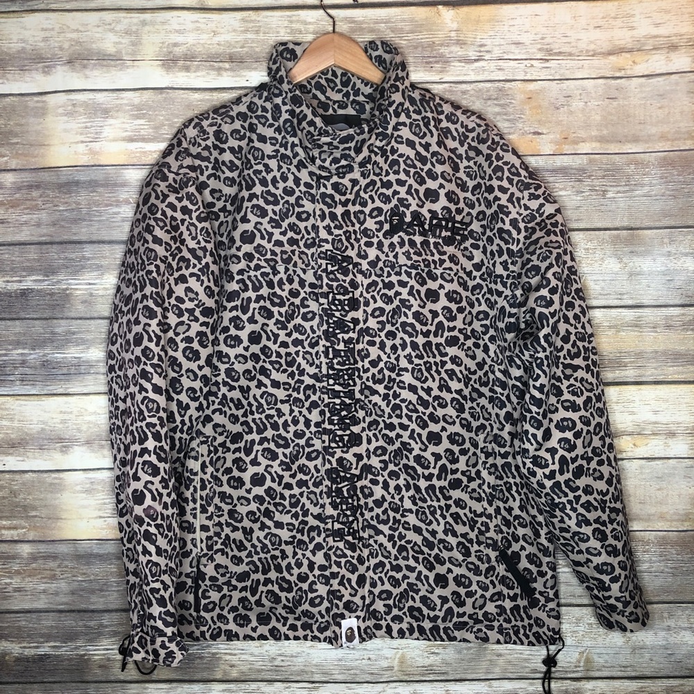 Bathing Ape X WTAPS Vintage Leopard Jacket BAPE XL